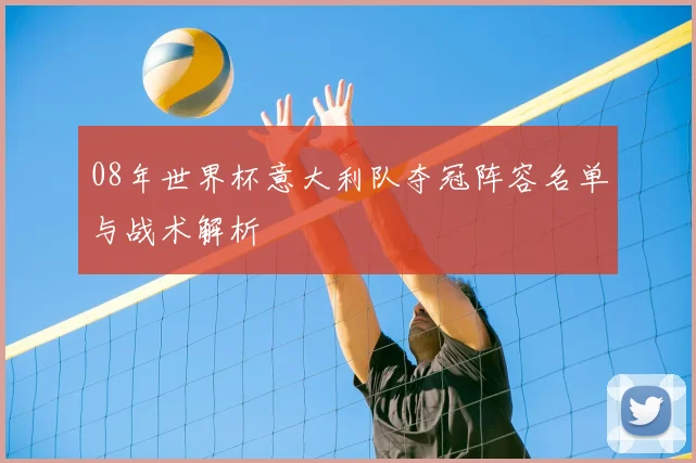 08年世界杯意大利队夺冠阵容名单与战术解析